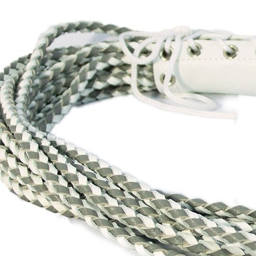 Corset Flogger (White and Grey)