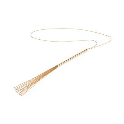 Bijoux Magnifique Collection Gold Chain Necklace Whip